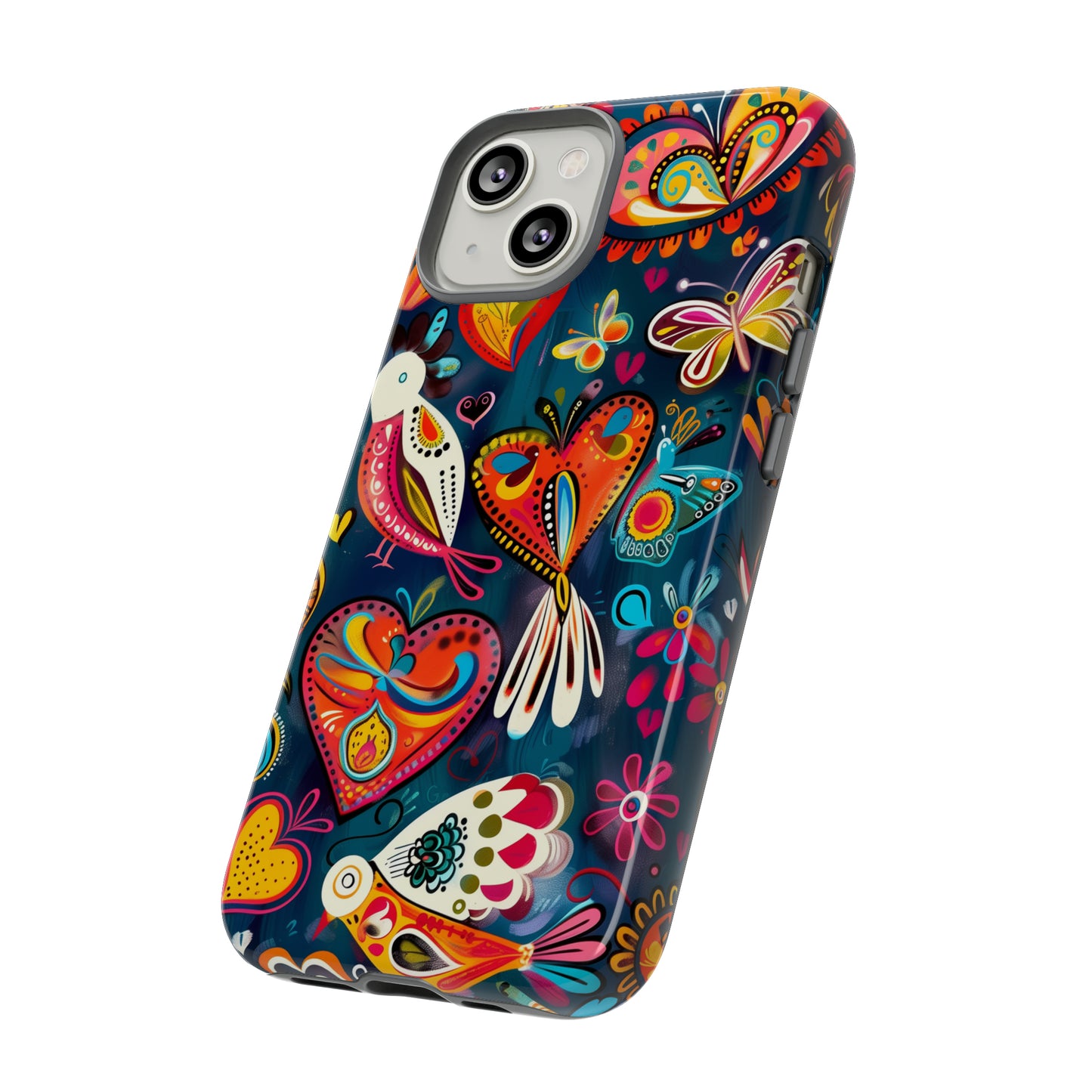 Bright Colorful Mexican Style Mural Painting Phone Case