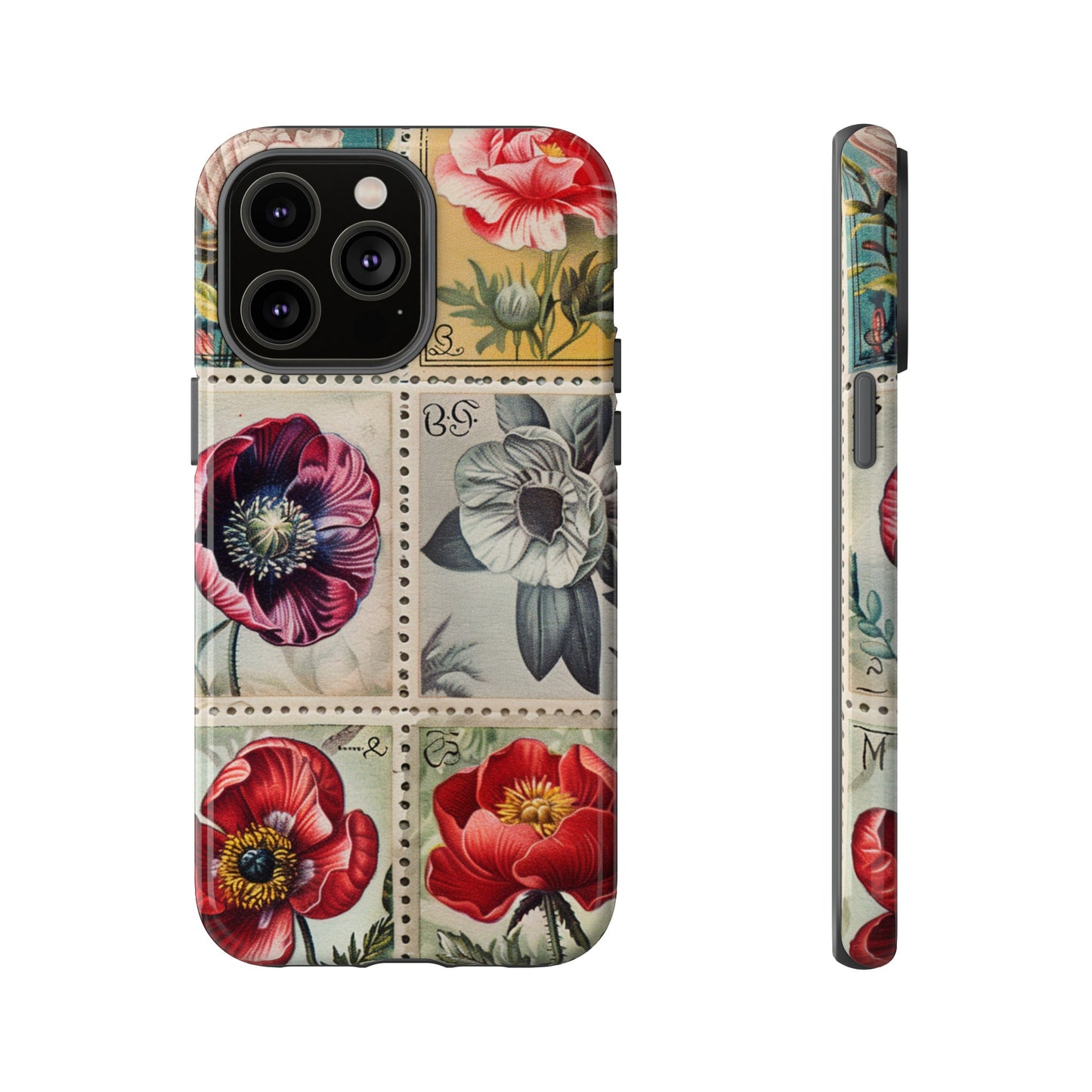 Vintage Floral Stamps Phone Case