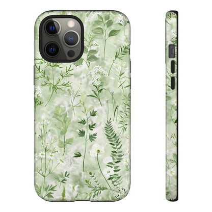 Floral Sage Green Wildflower Phone Case