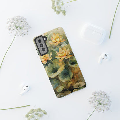 Zen Lotus Watercolor Painting iPhone 15 Case