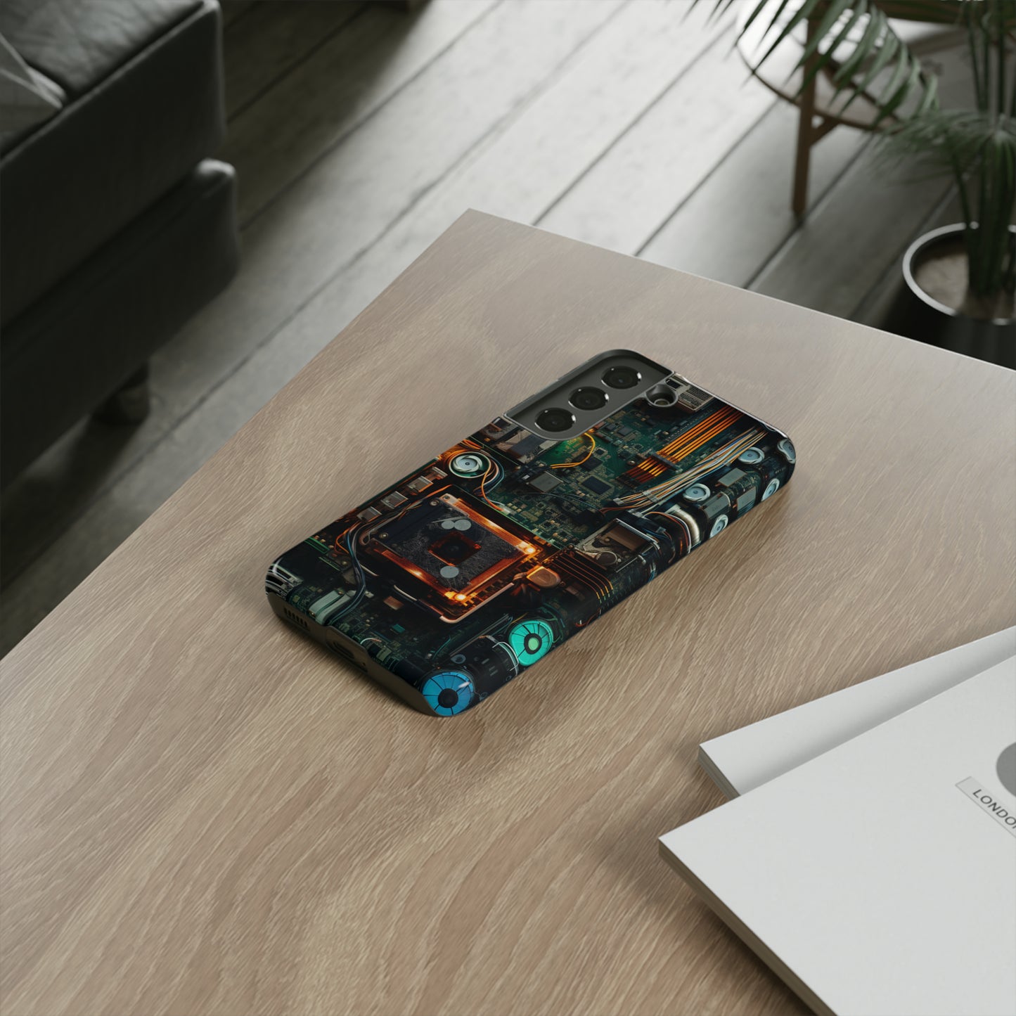 Circuit Board Themed Tough Phone Case