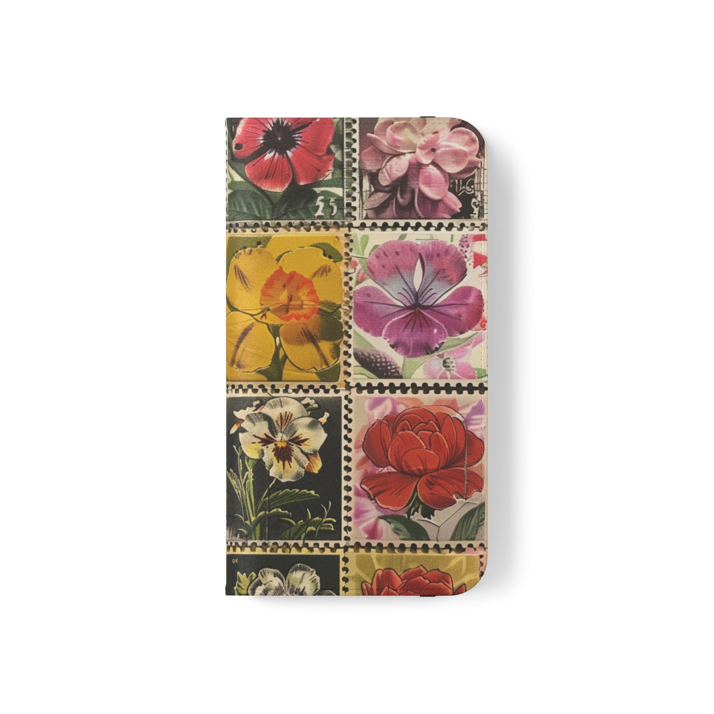 Vintage Floral Stamp Collection Flip Case