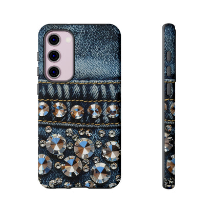 Blue Jean Queen Rhinestone Bling Phone Case