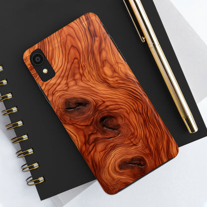 Elegant Timber: Faux Oak Wood Pattern | Dazzling Nature-Inspired iPhone Case