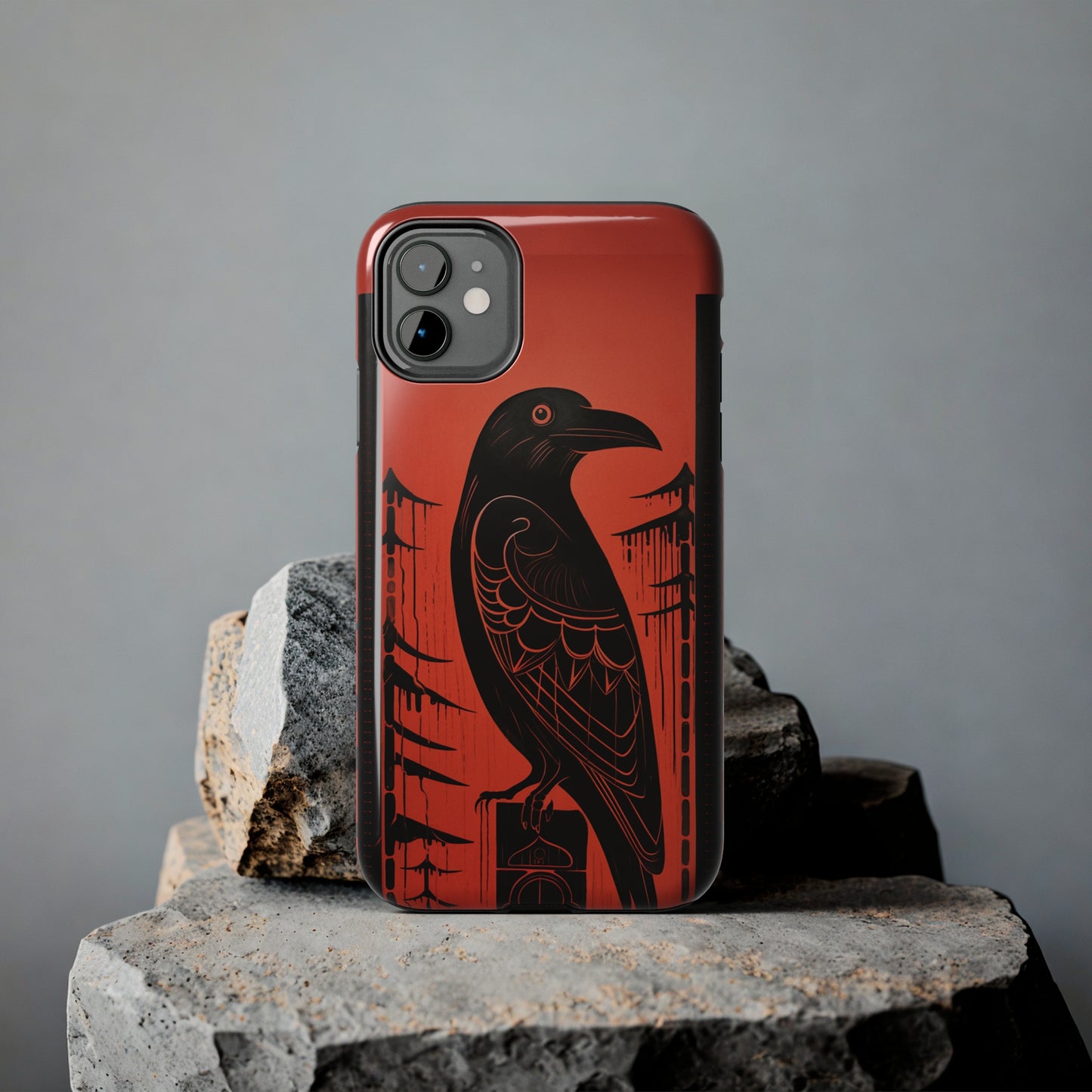 Mystic Totem: Northwest Native American Tribal Raven | Cultural Heritage iPhone Case