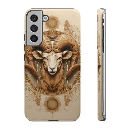 Aries Astrology Stained Glass Phone Case