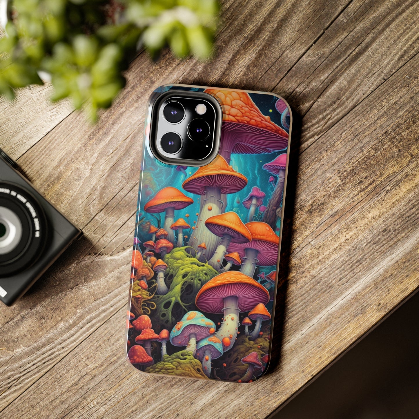 Trippy Magic Mushroom Tough iPhone Case | Embrace the Psychedelic Enchantment