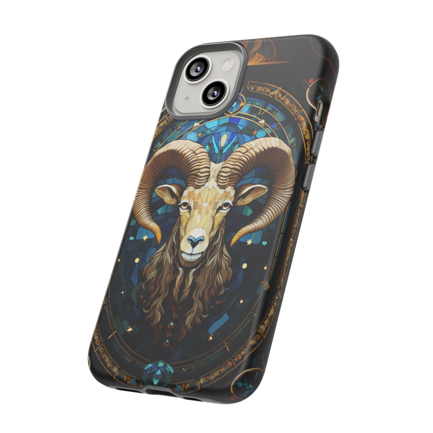 Aries Astrology Stained Glass Design Phone Case