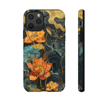 Chiyogami Floral Scroll Work Phone Case