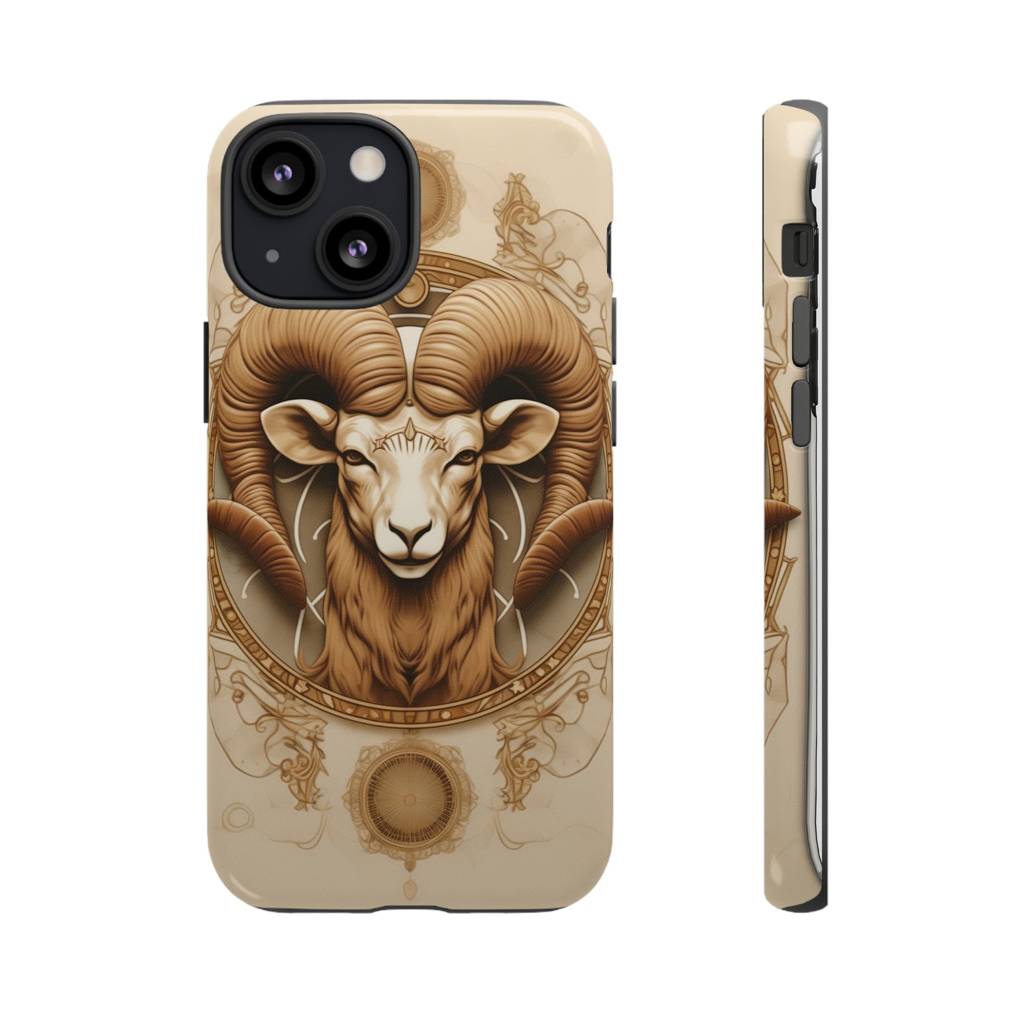 Aries Astrology Stained Glass Phone Case