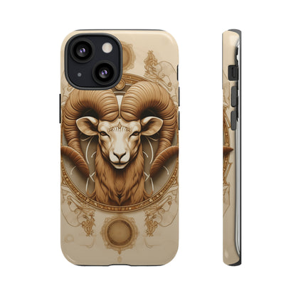 Aries Astrology Stained Glass Phone Case