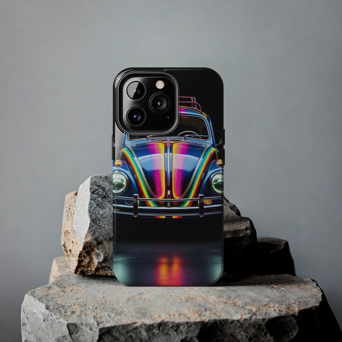 iPhone Case | Colorful Journeys: Psychedelic VW Bug iPhone Tough Case