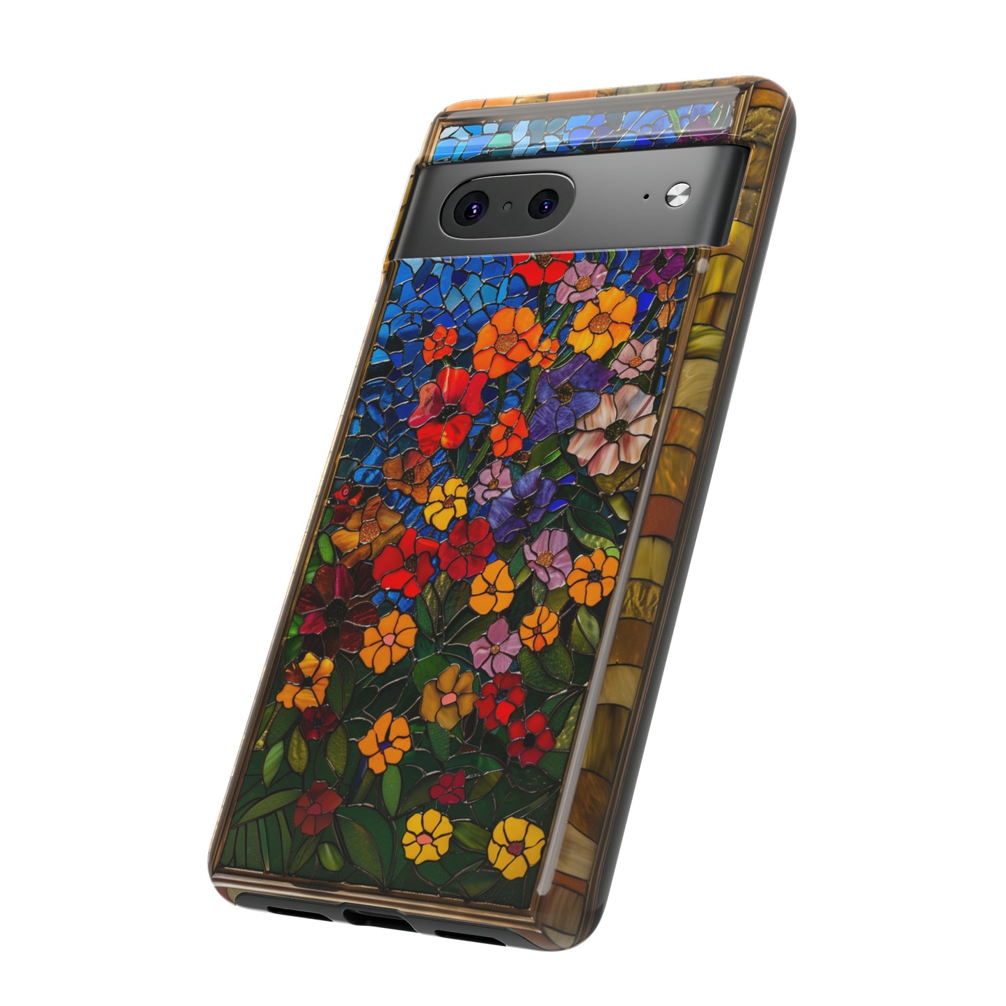 Gustav Klimt Style Flower Garden Painting Phone Case for iPhone 15, 14, Pro Max, 13, 12 & Samsung Galaxy S23, S22, S21, Google Pixel