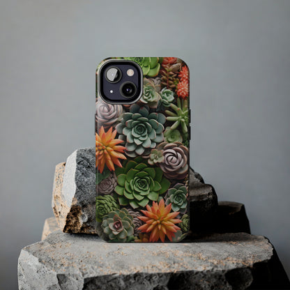 Succulent Desert Cactus Floral iPhone Case | Embrace the Beauty of Arid Elegance