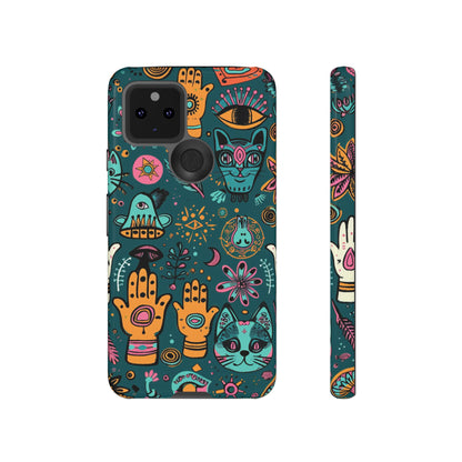 Kabbalistic Kitty Talisman Collage Phone Case