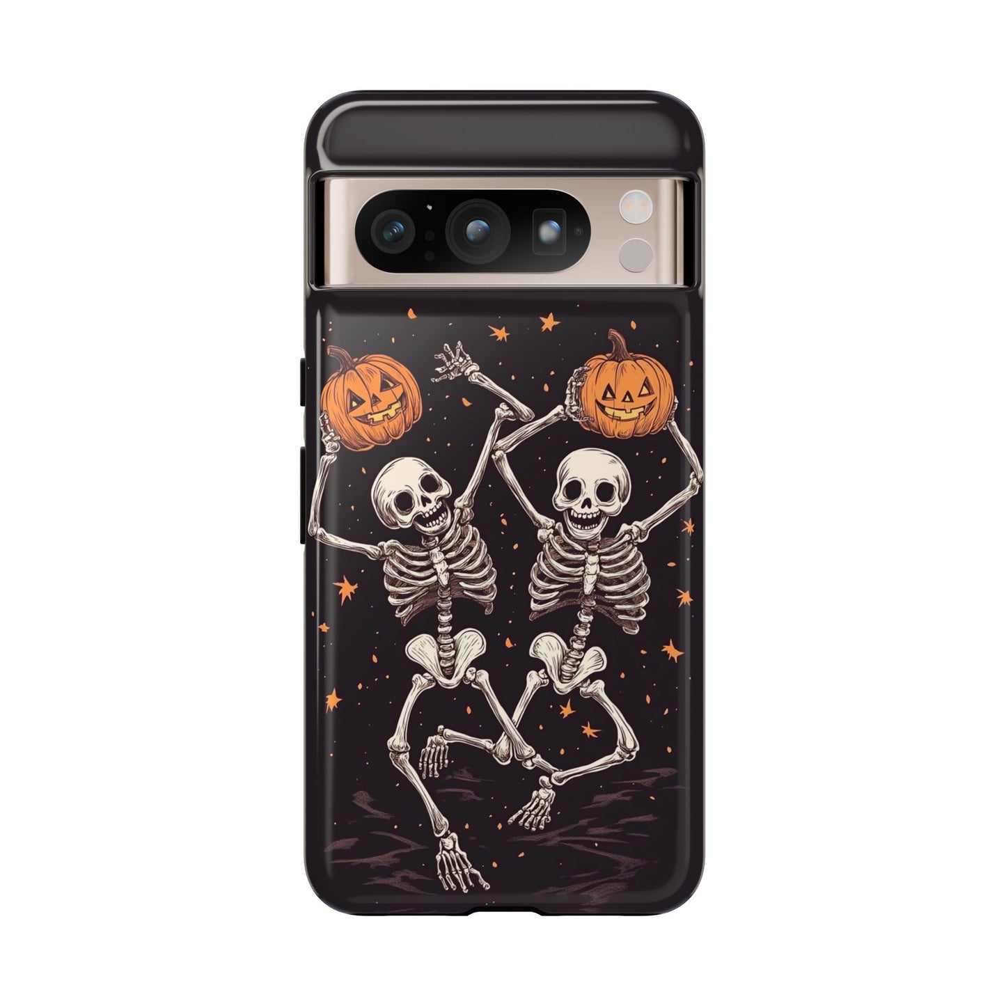 Dancing Skeletons with Jack-o'-Lanterns Phone Cover