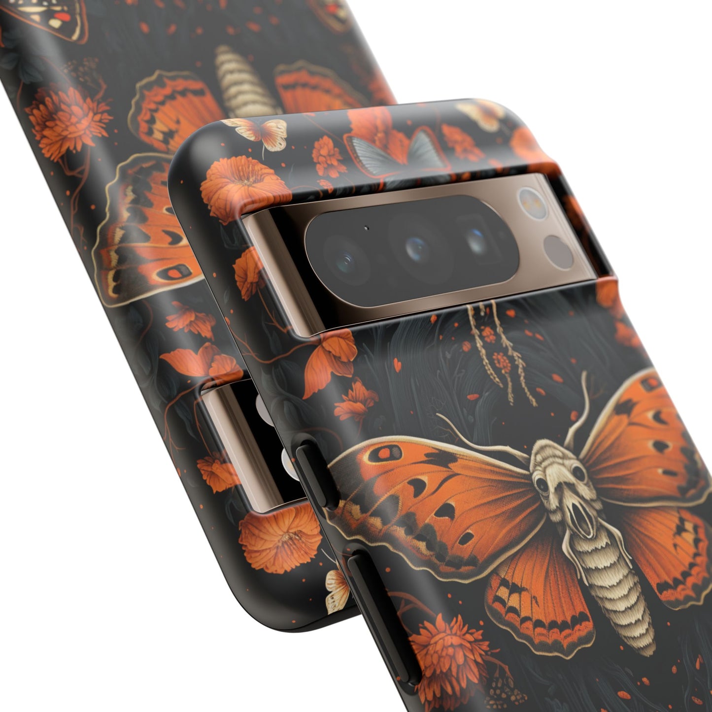 Eerie Elegance Halloween Goth Moth Phone Cover