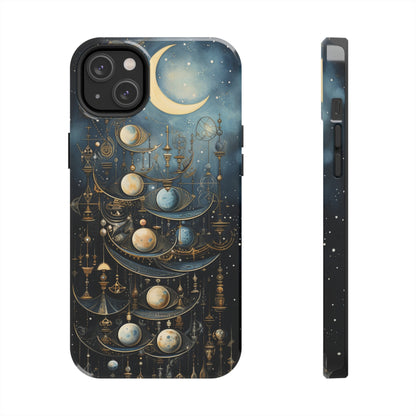 Esoteric Art Nouveau Moon Phases iPhone Case | Embrace the Mystical Beauty of Lunar Transitions