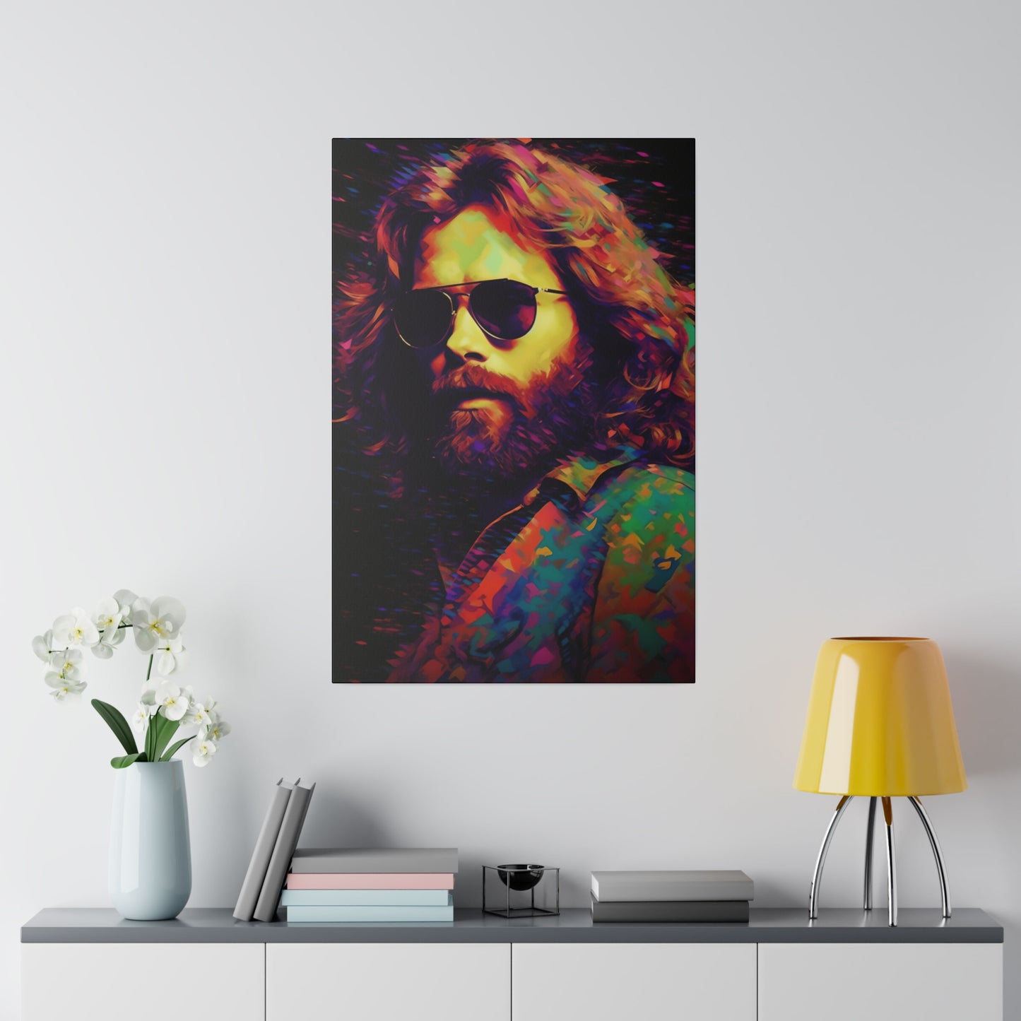 Jim Morrison of The Doors Pop Art | Stretched Canvas Print