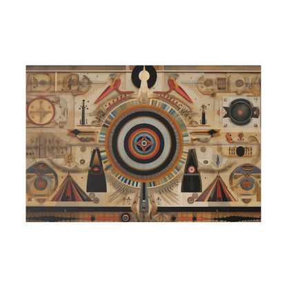 Ancient Egyptian Esoteric Vibe | Vibrant Stretched Canvas Print