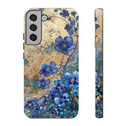 Forget Me Nots Vintage Color Splash Floral Design Phone Case