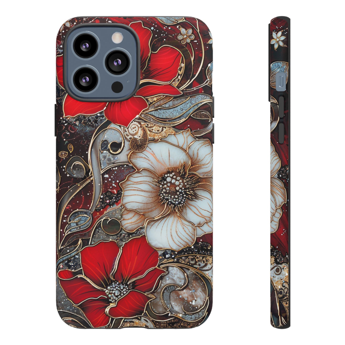 Stained Glass Floral Paisley Explosion Phone Case