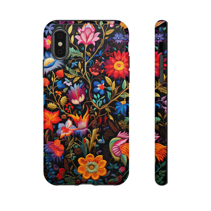 Floral art cover with cultural flair for iPhone 12