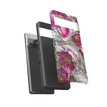 Stained Glass Magenta Floral Paisley Explosion Phone Case