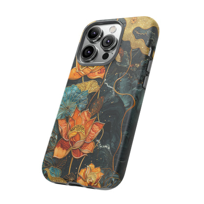 Chiyogami Floral Scroll Work Phone Case