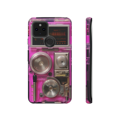 Cyberpunk Techno Gadget Walkman: Retro-Futuristic Premium Tough Phone Case | Iconic Style for iPhone, Samsung Galaxy, and Google Pixel