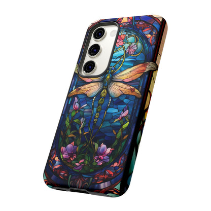 Art Nouveau Stained Glass Dragonfly Phone Case