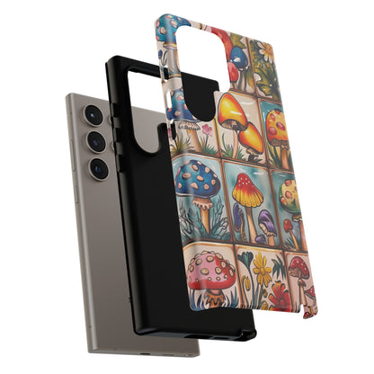 Trippy Magic Mushroom Tile  Abstract Art Phone Case