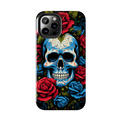 Skull and Roses iPhone Case | Edgy Elegance and Timeless Beauty