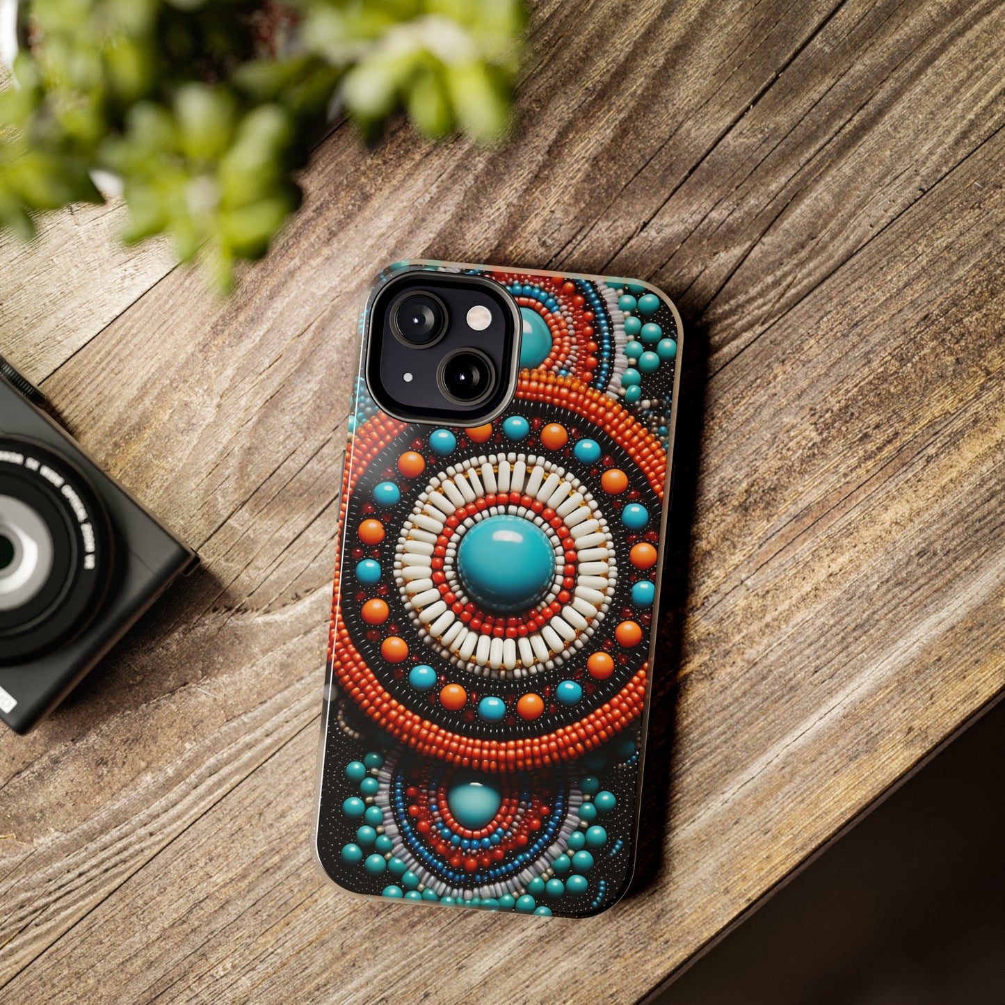 Native American Beadwork iPhone Case | Embrace Traditional Craftsmanship with Artistic Elegance