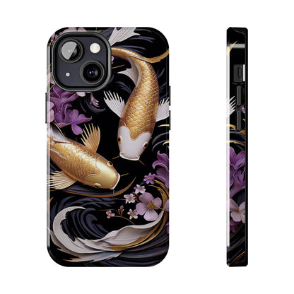 Graceful Flow: Koi Fish Inspired | Japanese Art Masterpiece iPhone Case