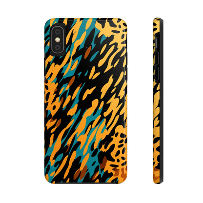 Luxury Leopard & Retro Magic Zebra: The Ultimate Wild Duo iPhone Case