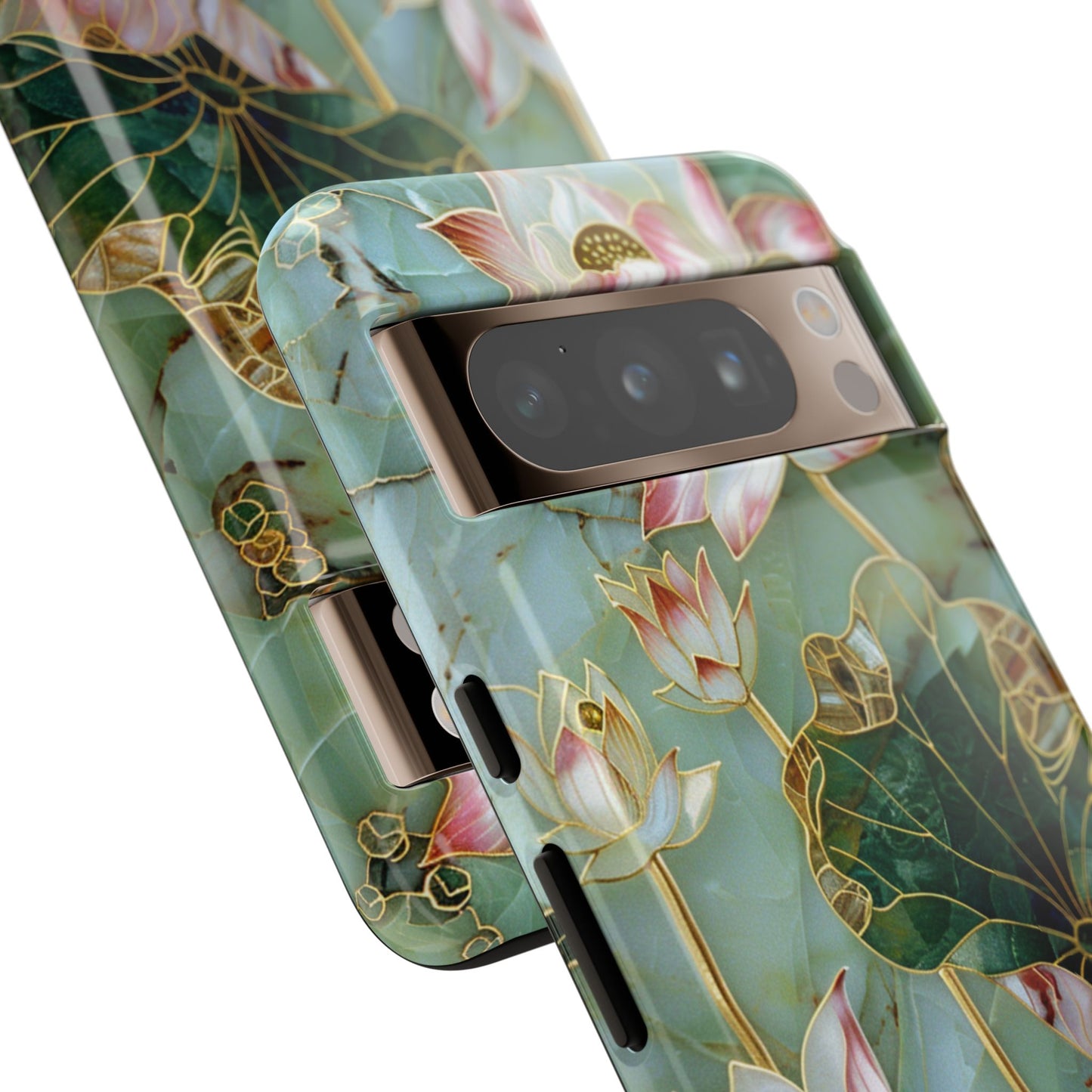 Elegant Floral Phone Case - Tough Cases with Lotus Design