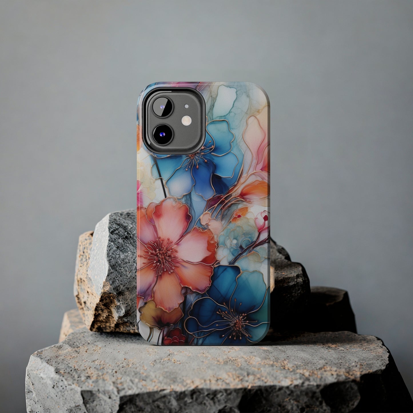 Marbled Watercolor iPhone Case | Embrace the Mesmerizing Multicolor Art