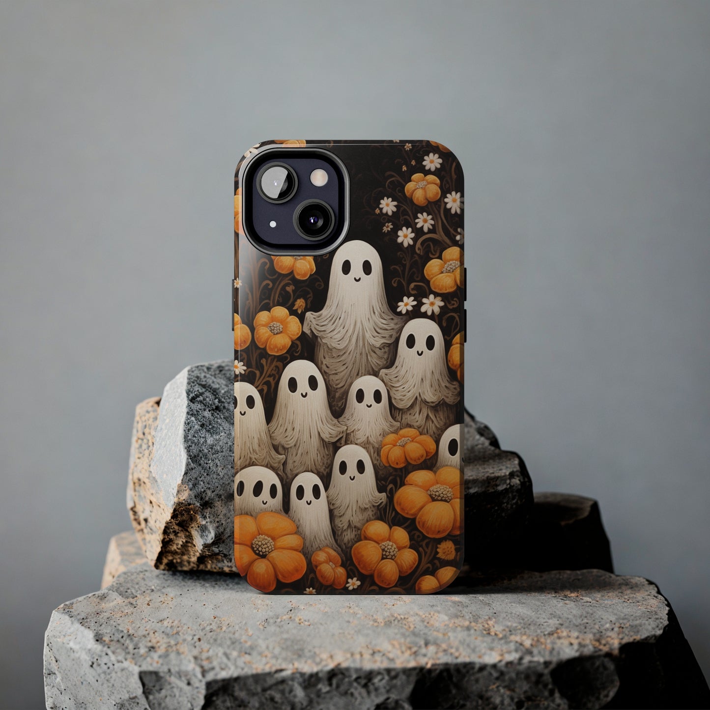 Ghostly Greetings: "Boo Trick or Treat" | Spooky Halloween Spirits iPhone Case