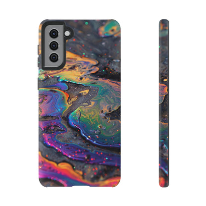 Opalescent Marbled Holographic Print Phone Case