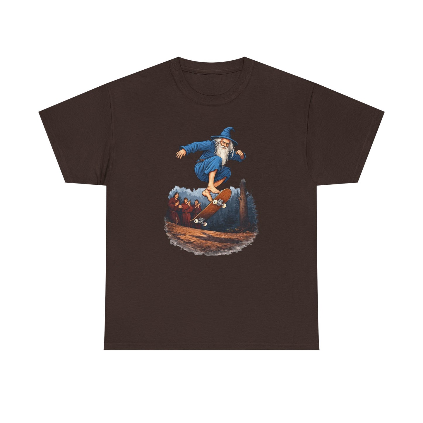 Wizard Skateboarding Fantasy T Shirt Magical Street Style Tee