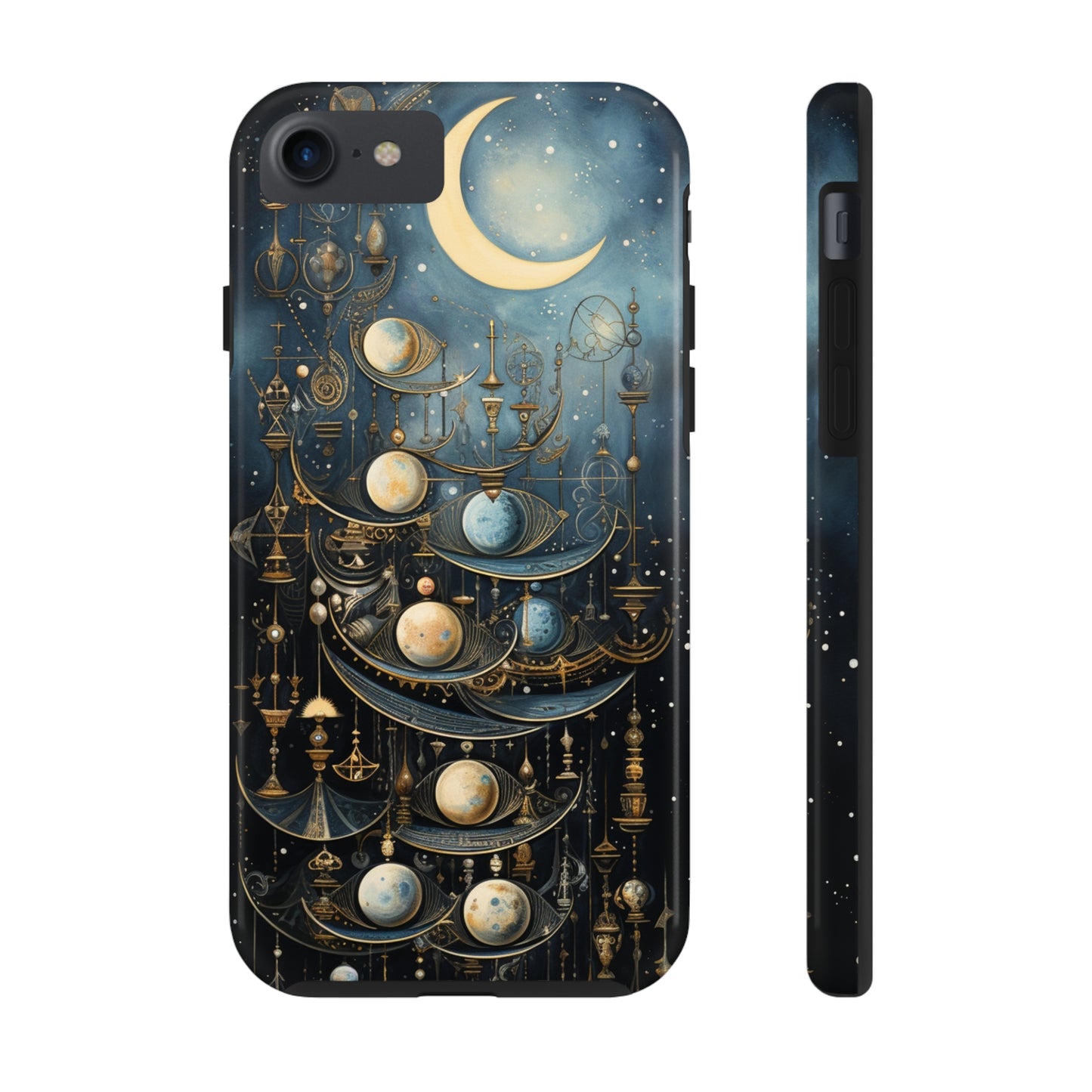 Esoteric Art Nouveau Moon Phases iPhone Case | Embrace the Mystical Beauty of Lunar Transitions