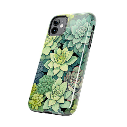 Succulent Desert Cactus Floral iPhone Case | Embrace the Beauty of Arid Elegance