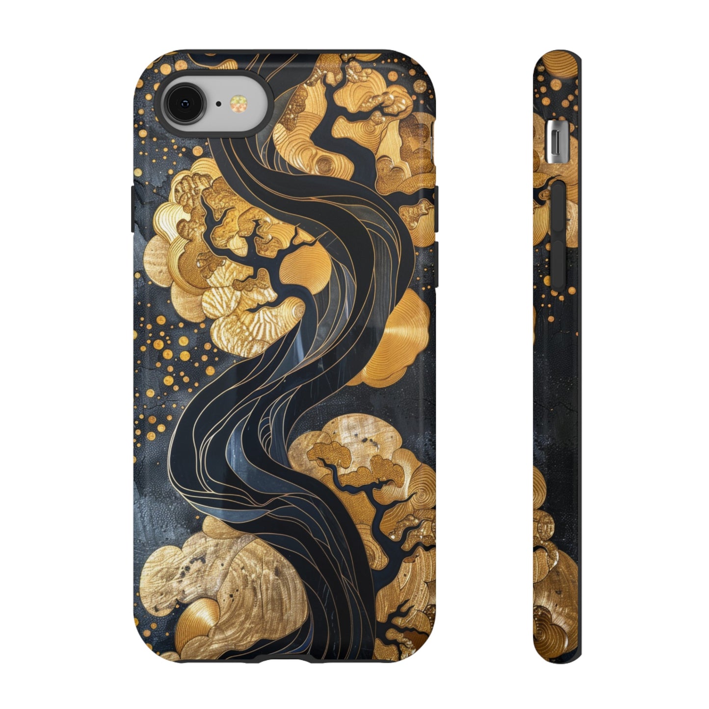 Gold and Silver Tree of Life Design Phone Case