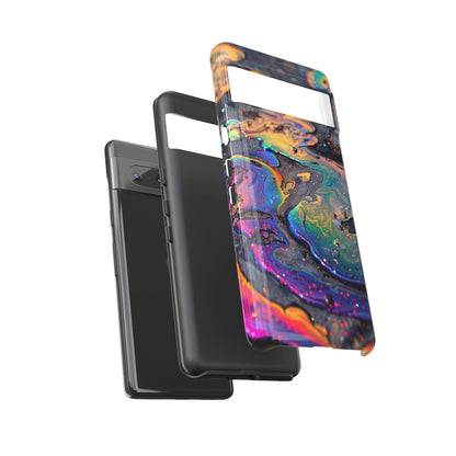 Opalescent Marbled Holographic Print Phone Case