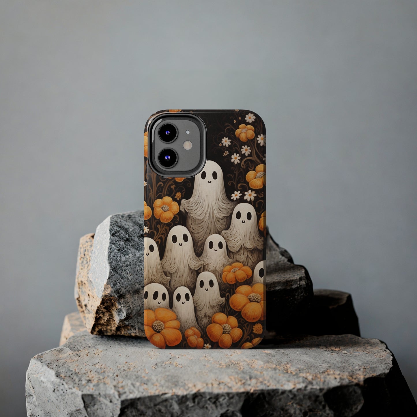 Ghostly Greetings: "Boo Trick or Treat" | Spooky Halloween Spirits iPhone Case