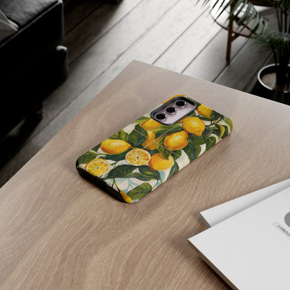 Mediterranean Lemon Italian Tile iPhone 14 Case