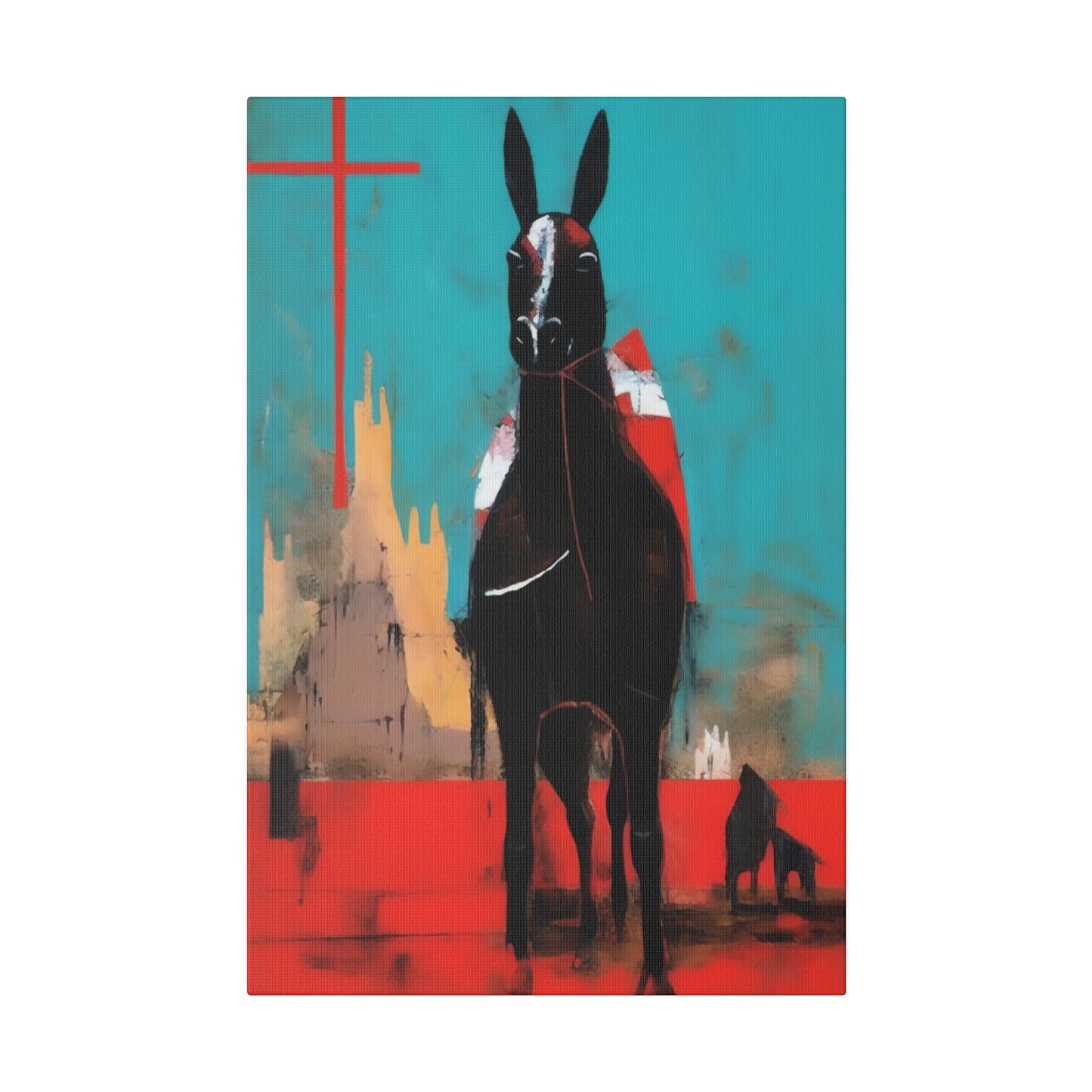 Rocinante Don Quixote's horse Pop Art | Stretched Canvas Print
