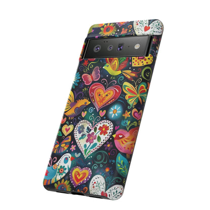 Floral Butterfly Magic Hearts Phone Case