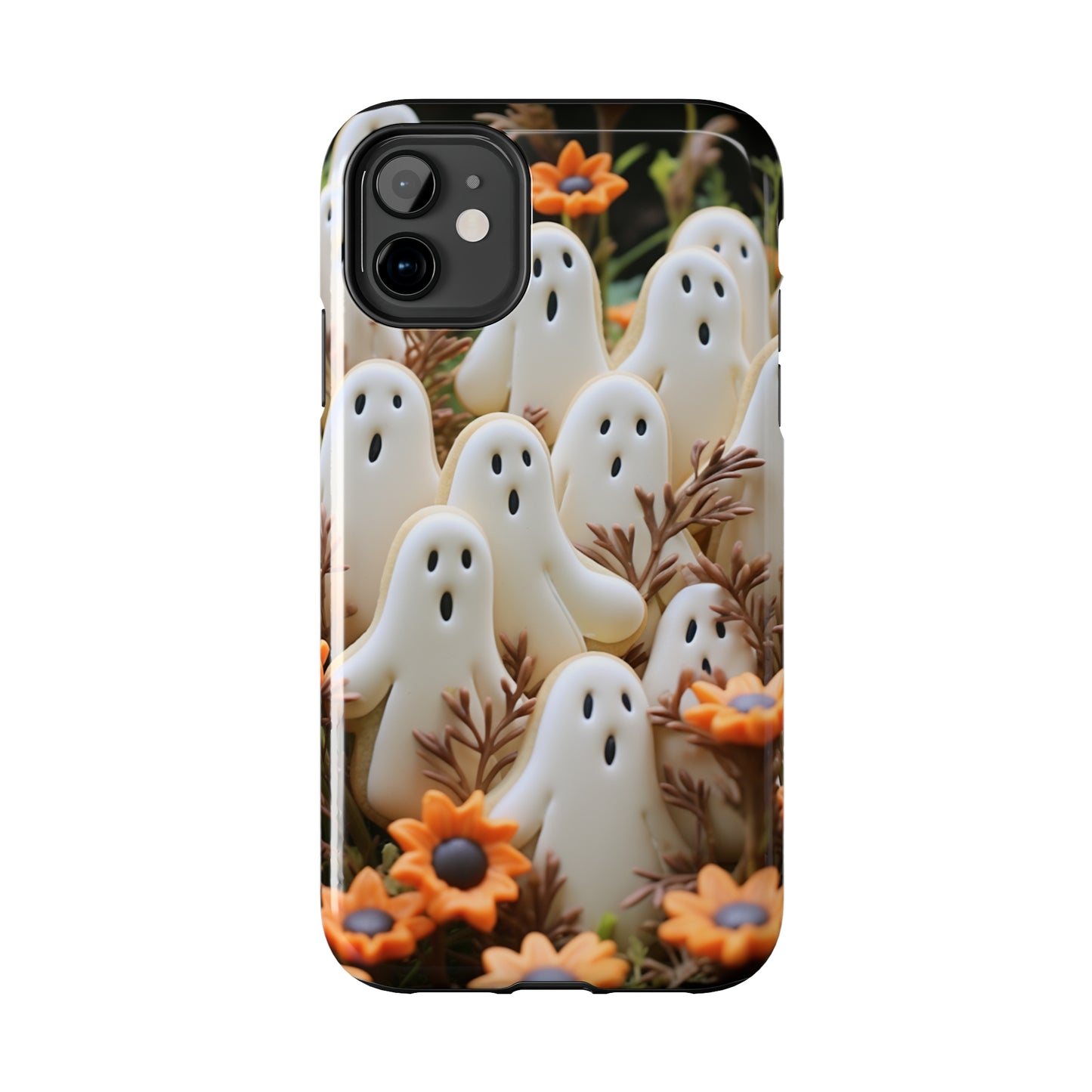 Sweet Spook: Cute Halloween Cookie Ghost | Adorable & Festive Accessory for iPhone Models 11 through 14 Pro Max